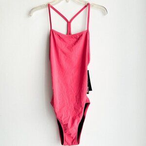 Speedo Performnce NWT Pink Low Back One Piece Swimsuit 14